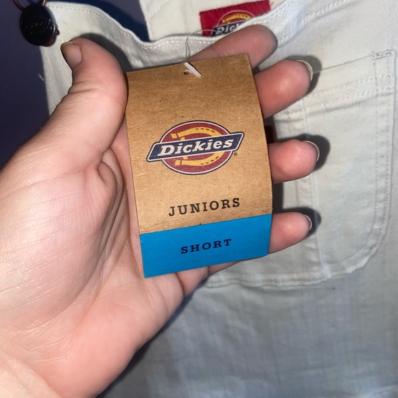 **SOLD**Dickies White Short Overalls - (Juniors XL) **NWT** - Picture 5 of 5